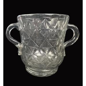 Coppa in cristallo di Boemia XVII secolo