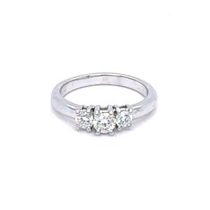 Bague Trilogie Ornée de  Diamant 