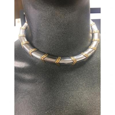 Necklace 18kt Gold & Silver