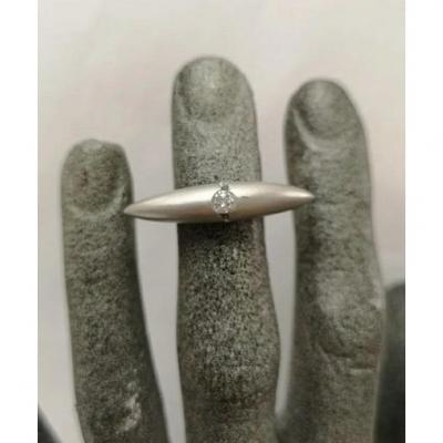 Ring Matt White Gold & Diamond