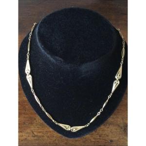 Half Sautoir Necklace Yellow Gold Xlx