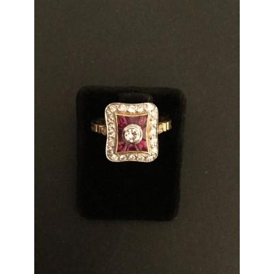 Ring Diamonds And Rubies Calibrated