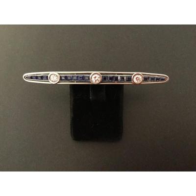 Broche Barrette En Platine