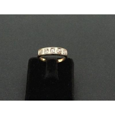 Yellow Gold And Diamond Garter Ring