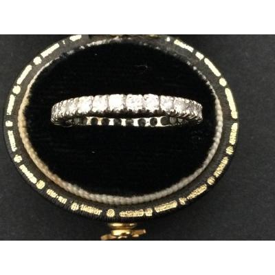 Brilliant American Wedding Ring White Gold