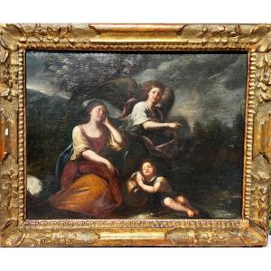 Agar And Ismael Guided By The Angel Of The Lord