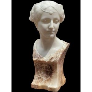 Art Nouveau Marble Bust