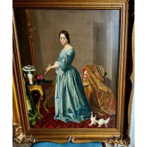 Elegant Lady In Her Boudoir 