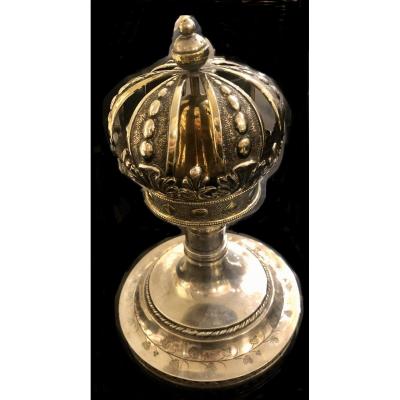 Rimon In Silver, Ritual Object Judaica.