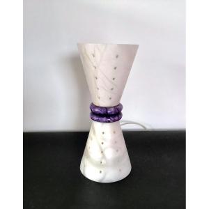 Diabolo Memphis Lamp In Alabaster And Stone