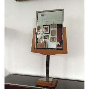 Large Modernist Store Mirror Siegel