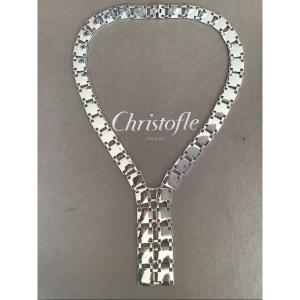 Christofle Sterling Silver Necklace 1970s Style