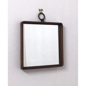 Brutalist Wrought Iron Mirror