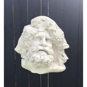 Plaster Head Of Bacchus Or Dionysus