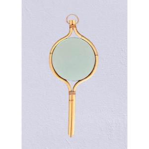 Rattan Mirror Attributed To Louis Sognot