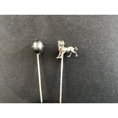 Dogue Silver Tie With Necklace