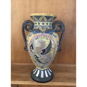 Large Art Deco Amphora Vase Amphora