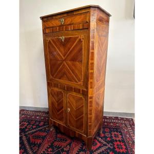 Small Secretary In Louis XVI Marquetry.