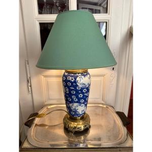 Table Lamp, Chinese Porcelain, XIXth Century.
