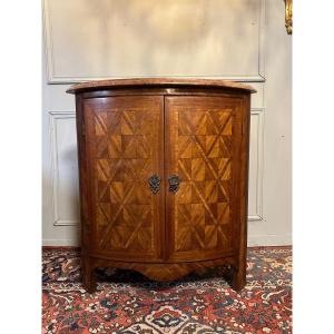 18th Century Corner In Marquetry.