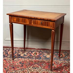 Louis XVI Style Marquetry Desk. 