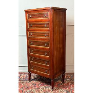 Louis XVI Style Mahogany Chest Of Drawers.