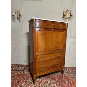 Louis XVI Style Mahogany Secretary. 
