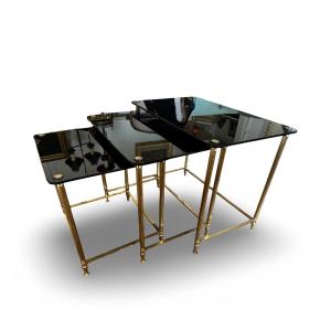 1970' Nesting Tables In The Baguès House Style. 