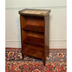 Small Louis XV Transitional Style Bookcase/bookcase, In Mahogany. 