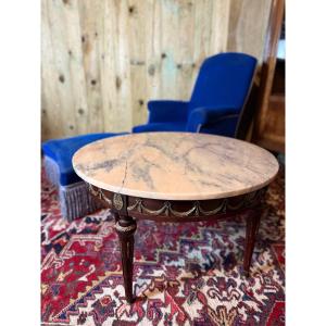 Louis XVI Style Coffee Table In Mahogany. 