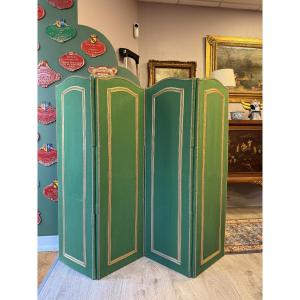 Four-panel Fabric Screen. 