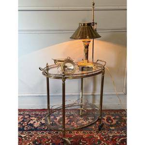 Oval Rolling Table, Neo-classical Style. Baguès Company. 