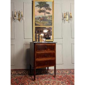 Small Directoire Style Mahogany Chest Of Drawers. 