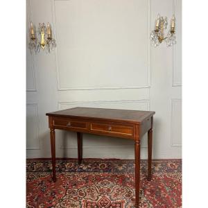 Louis XVI Style Mahogany Desk. 