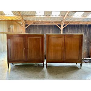 Pair Of Louis XVI Style Mahogany Sideboards