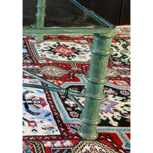 Large Bronze And Glass Coffee Table Circa 1960