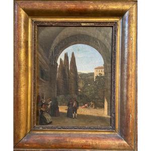 Oil On Canvas David Sulzer (1784 - 1864). Swiss School.