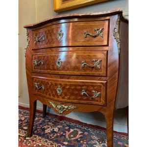 Small Louis XV Style Chest Of Drawers - Napoleon III Period