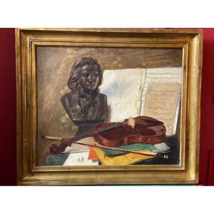 Still Life With Violin “tribute To Beethoven”.