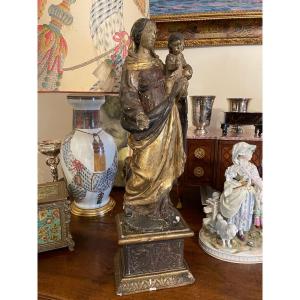 Virgin And Child XVIIIth Century