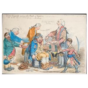 James Gillray- Doctor Sangrado Treating John Bull Of The Repletion- 1803
