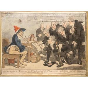 James Gillray – A Dress Of “thanks” From The Faculty…- 1803 - Edition Humphrey