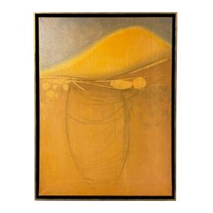 “ornos,” 1964, Oil And Pencil On Canvas By Michael Snow, Signed On The Reverse