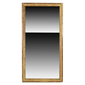 19th Century French Giltwood And Split Glass Mirror