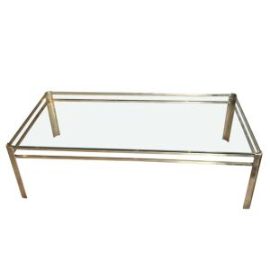 Midcentury Coffee Table Designed By Jacques Théophile Lepelletier, Single Level