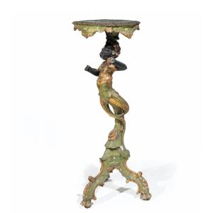 Sellette With A Triton Child, Venice 19th Century