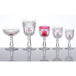 Baccarat – Crystal Service For 12 People Consisting Of 60 Pieces, 19th Century