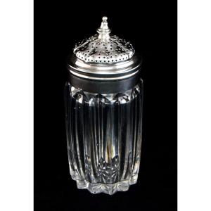London, 1844 – Sterling Silver And Cut-glass Sugar Caster Or Salt By Benjamin Smith III