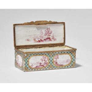 Enamel Snuff Bottle Andreas Bechdolff (1734-1807) Ellwangen 11 X 4 X 5 Cm