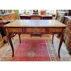 Louis XV Flat Desk Around 1750 H. 76 Cm, L. 117 Cm, D. 66 Cm